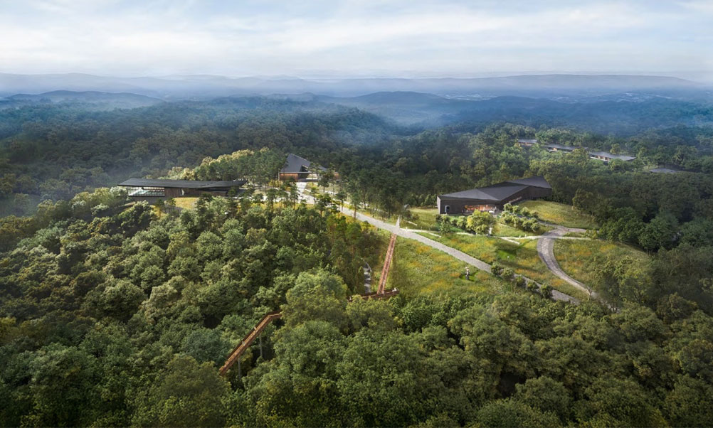 仙纳度康养度假村山林建筑与空中步道